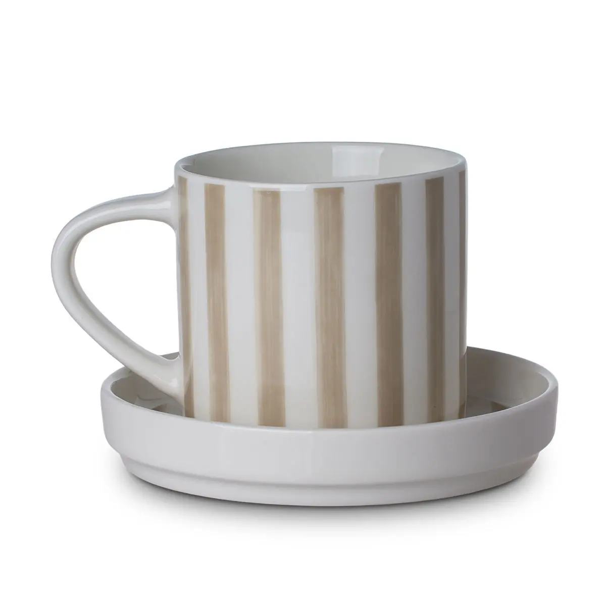 Tasse mit Untertasse Estia Home Art Hand Lines New Bone