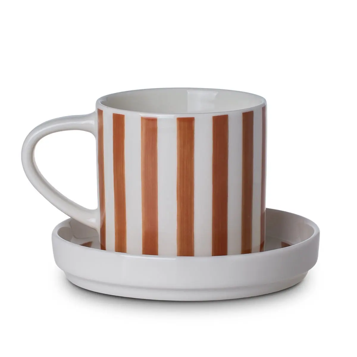 Tasse mit Untertasse Estia Home Art Hand Lines New Bone