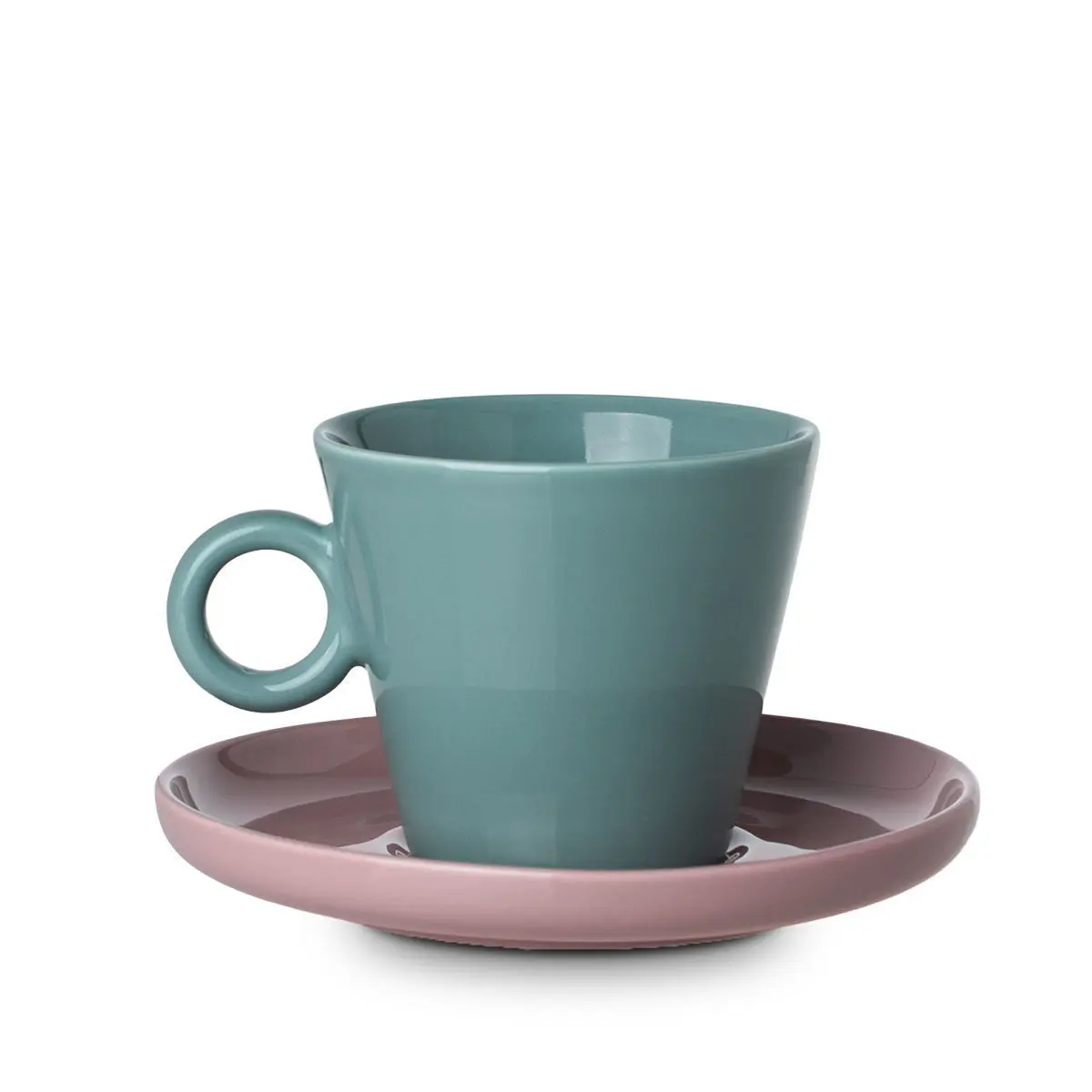 Kaffeetasse mit Untertasse Estia Home Art Cream New Bone