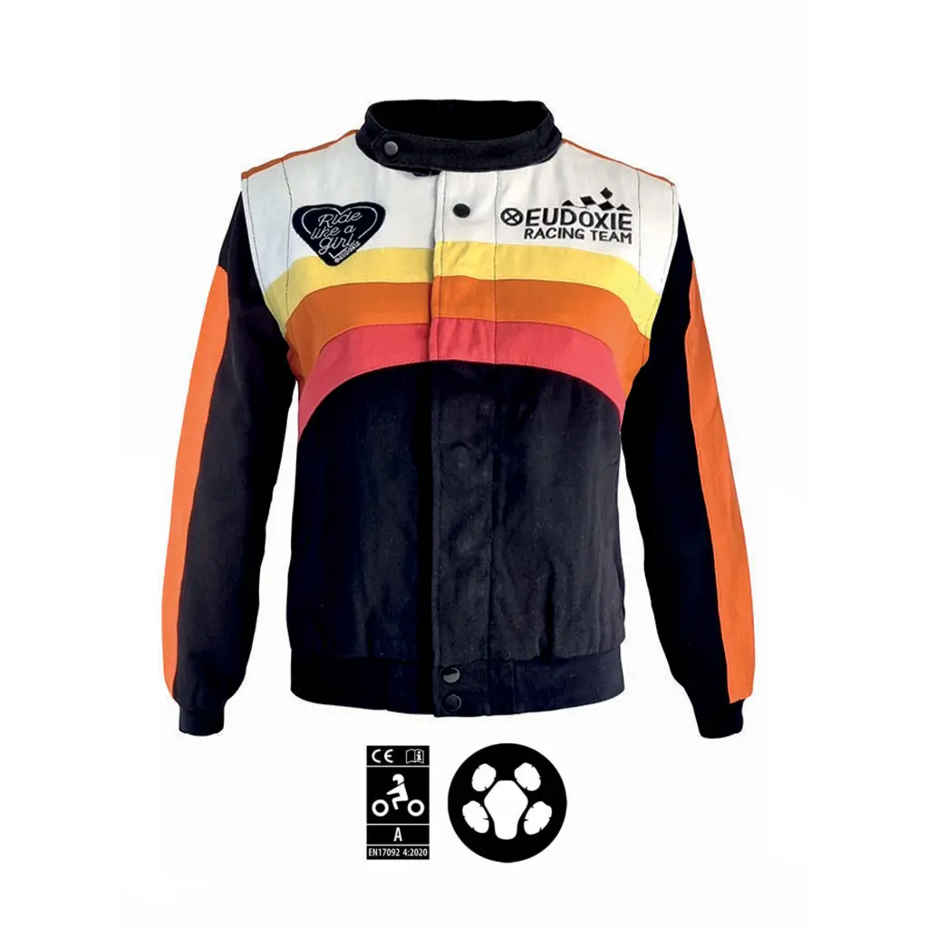 Damen Motorradjacke Eudoxie Sunrise