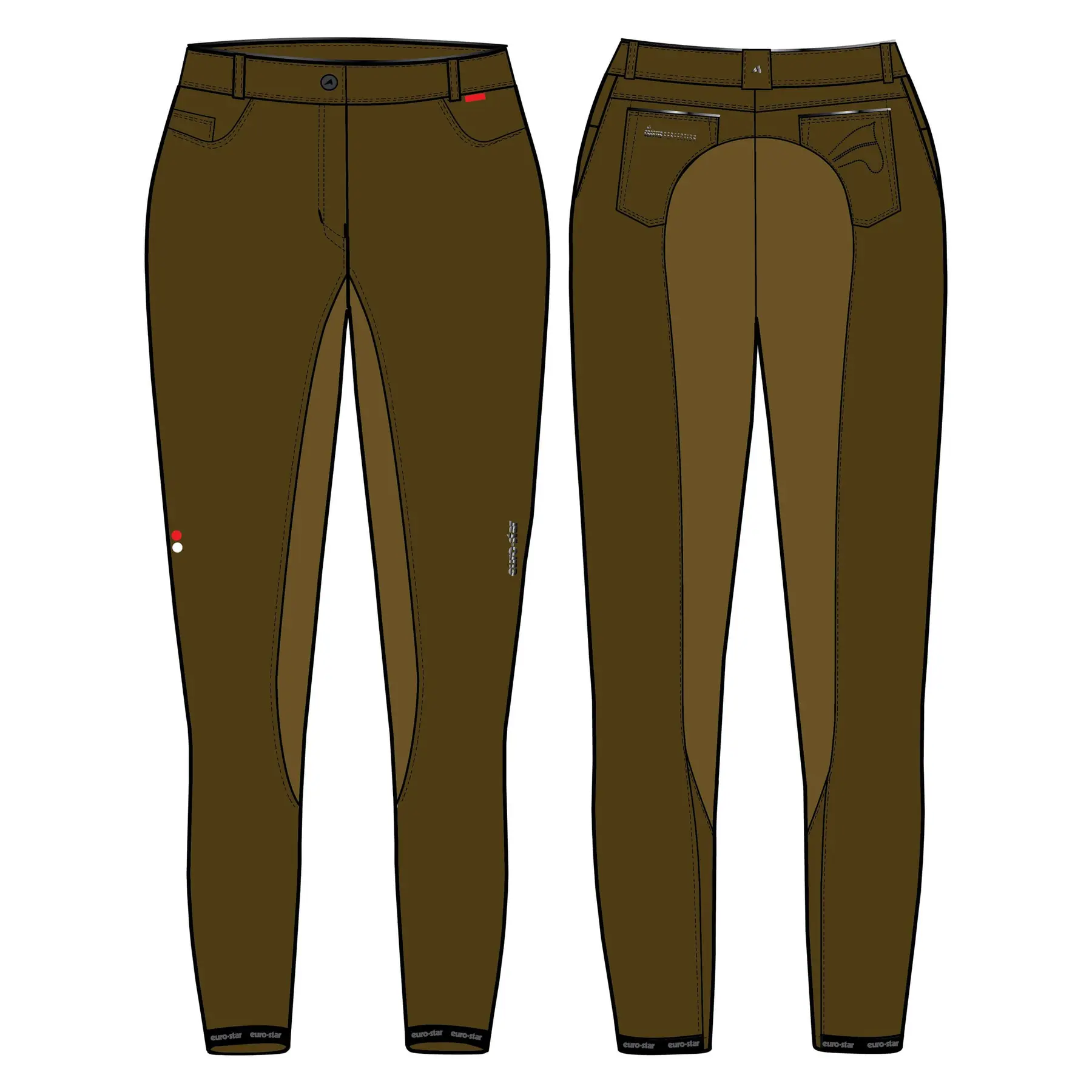Full grip riding Trousers for women Euro-Star Indigo Diamond