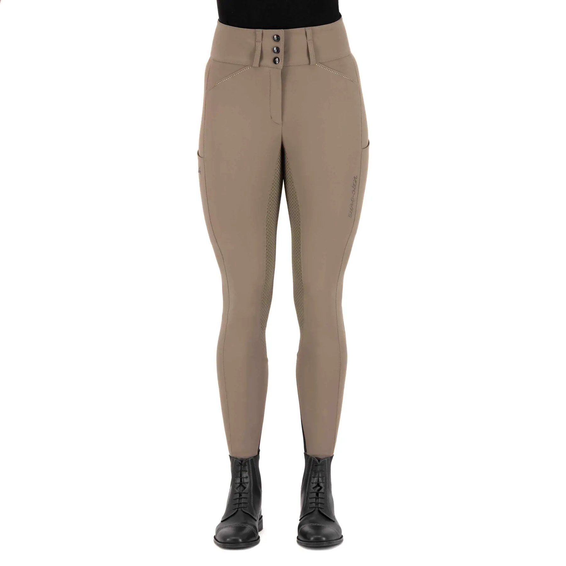Pantaloni da equitazione full grip da donna Euro-Star Aurelia Diamond