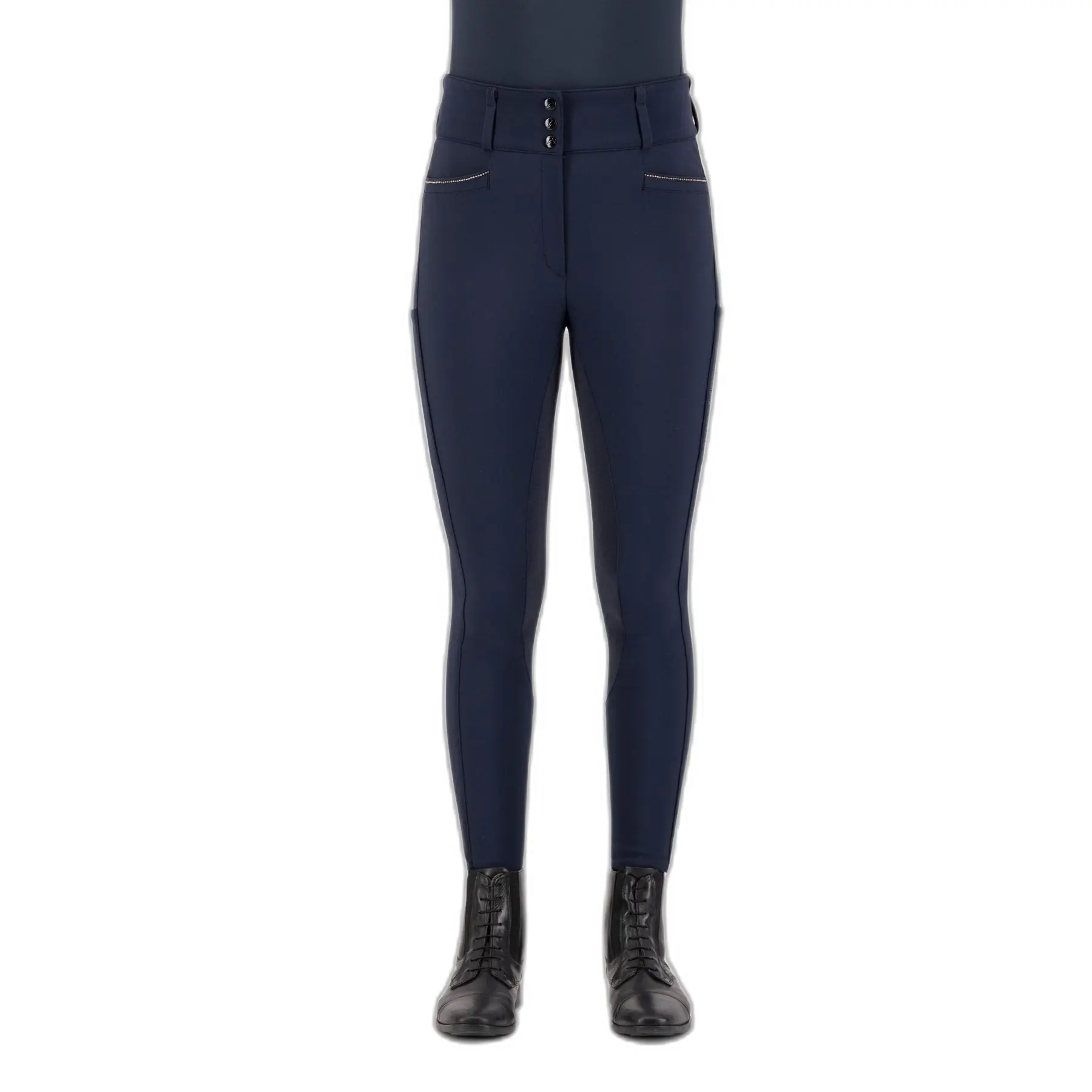 Pantaloni da equitazione a vita alta da donna con grip totale Euro-Star Arielle