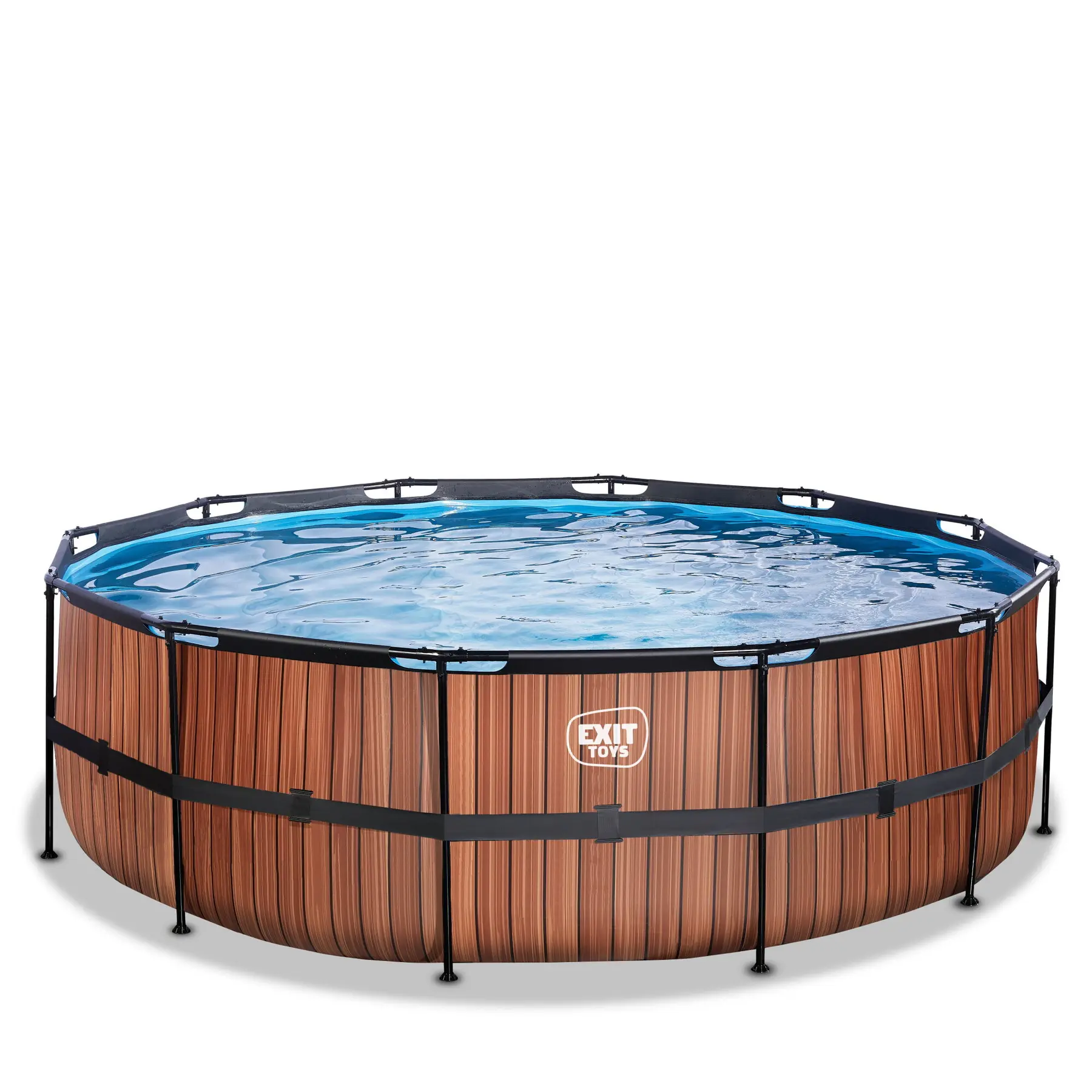 Piscine avec pompe filtrante enfant Exit Toys Wood 450 x 122 cm Piscine avec pompe filtrante enfant Exit Toys Wood 450 x 122 cm