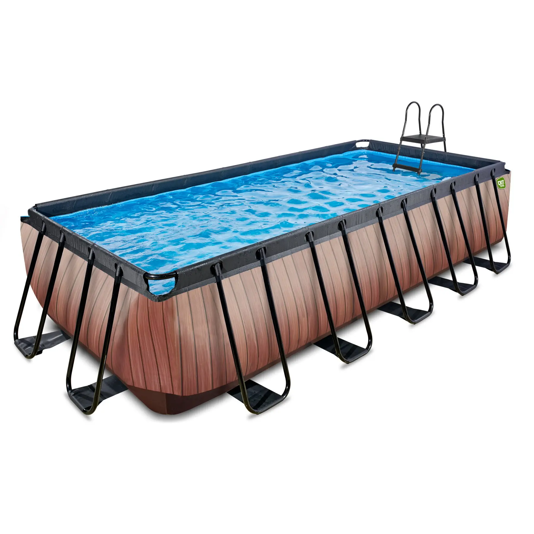 Piscine avec pompe filtrante enfant Exit Toys Wood 540 x 250 x 122 cm Piscine avec pompe filtrante enfant Exit Toys Wood 540 x 250 x 122 cm