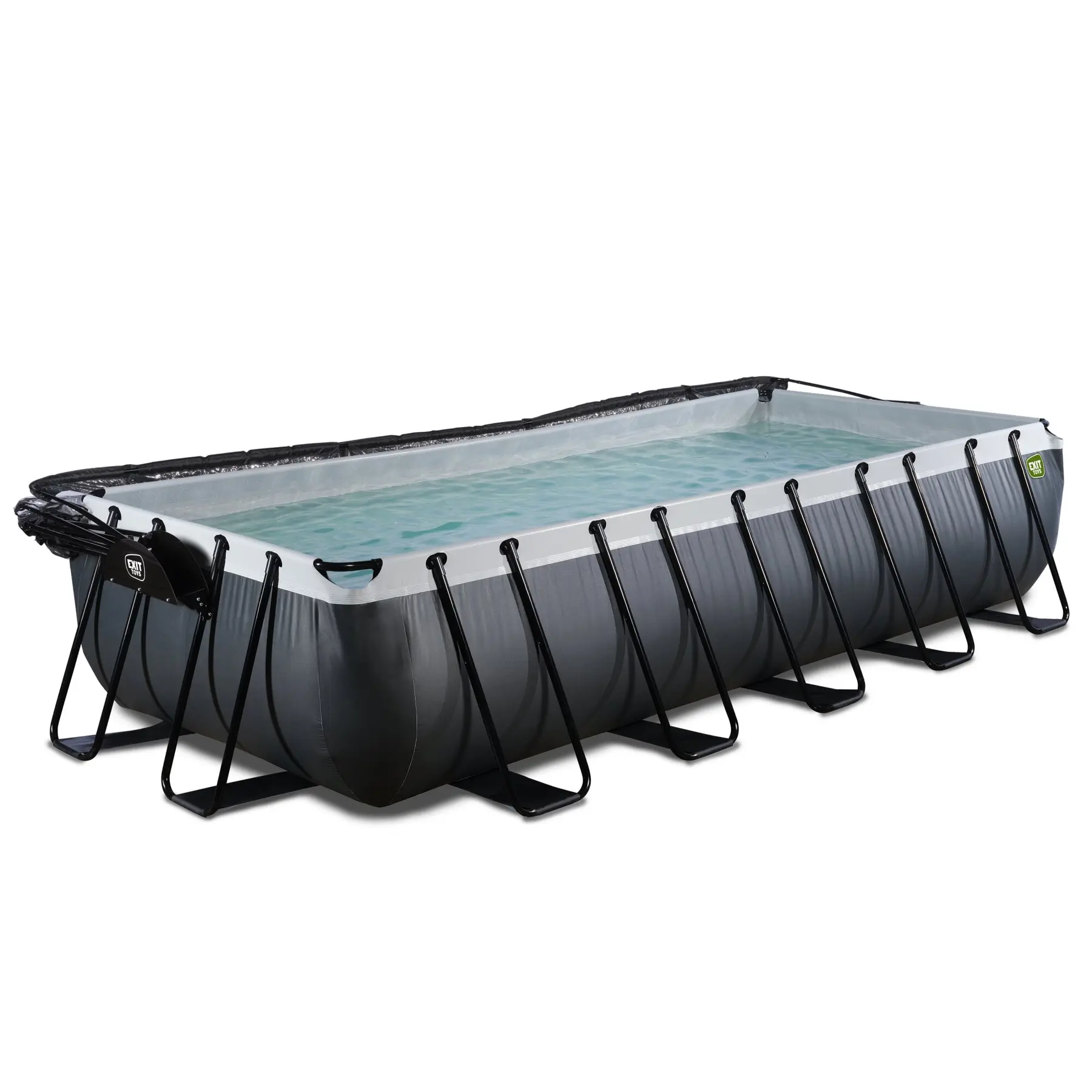 Piscine avec pompe filtrante à sable et dôme en cuir enfant Exit Toys 540 x 250 x 100 cm