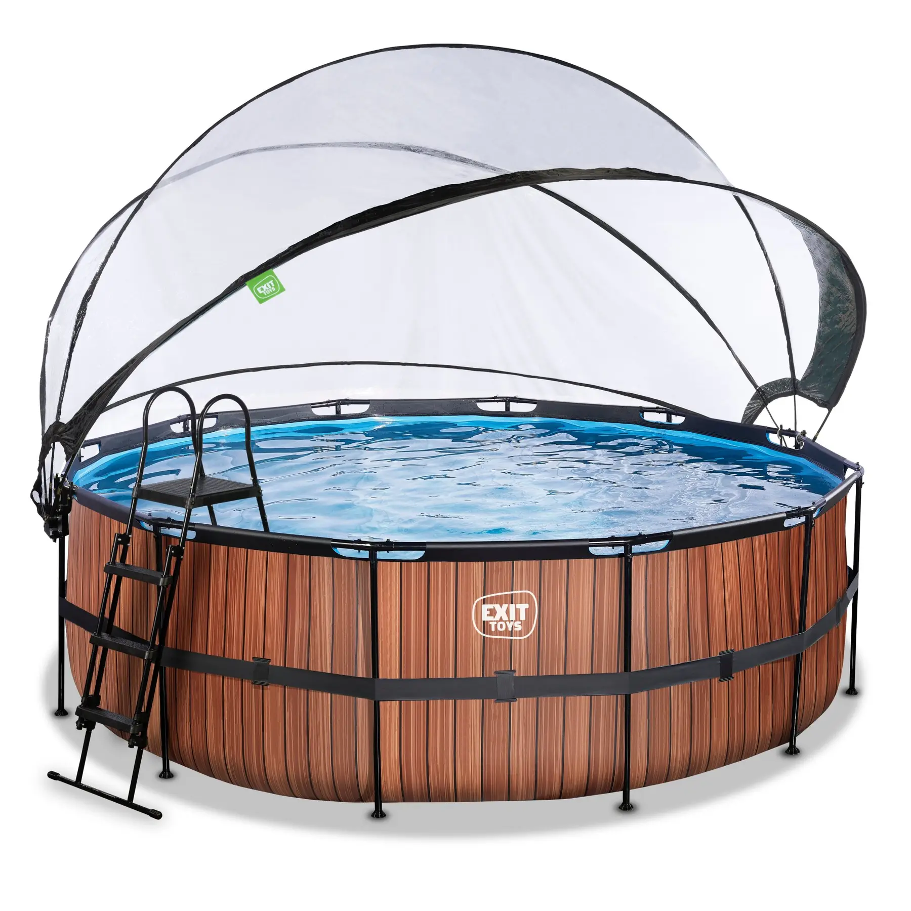 Piscine avec pompe filtrante à sable et dôme et pompe à chaleur enfant Exit Toys Wood 427 x 122 cm Piscine avec pompe filtrante à sable et dôme et pompe à chaleur enfant Exit Toys Wood 427 x 122 cm
