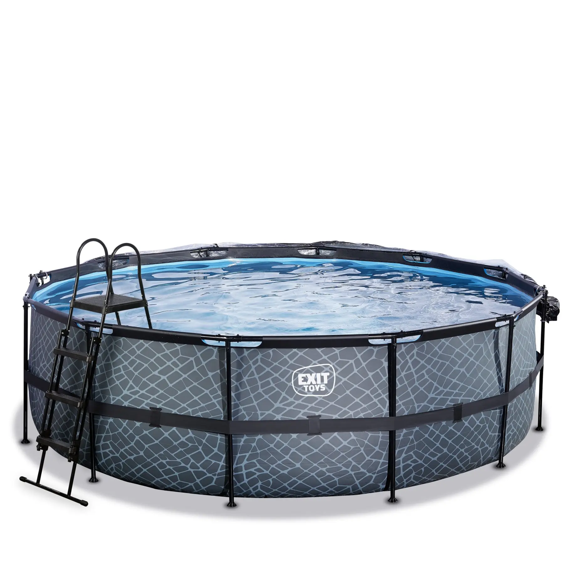 Piscine avec pompe filtrante à sable et dôme enfant Exit Toys Stone 450 x 122 cm Piscine avec pompe filtrante à sable et dôme enfant Exit Toys Stone 450 x 122 cm