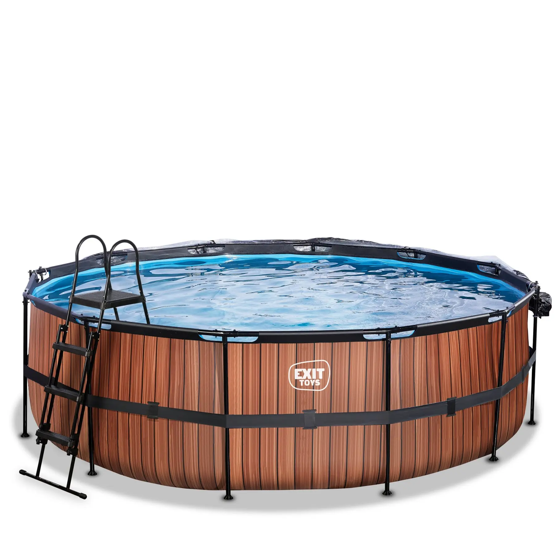 Piscine avec pompe filtrante à sable et dôme enfant Exit Toys Wood 450 x 122 cm Piscine avec pompe filtrante à sable et dôme enfant Exit Toys Wood 450 x 122 cm