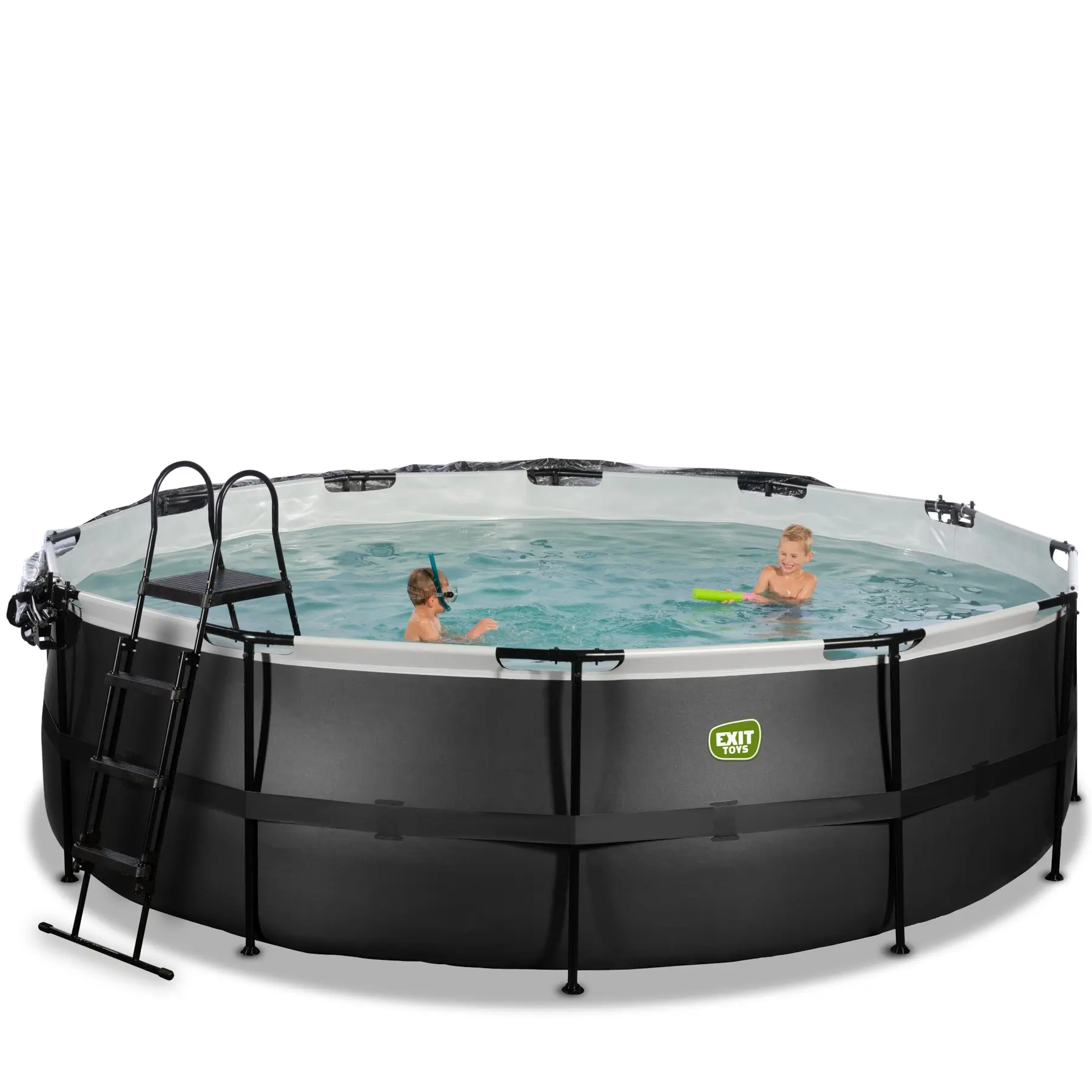 Piscine avec pompe filtrante à sable et dôme en cuir enfant Exit Toys 488 x 122 cm