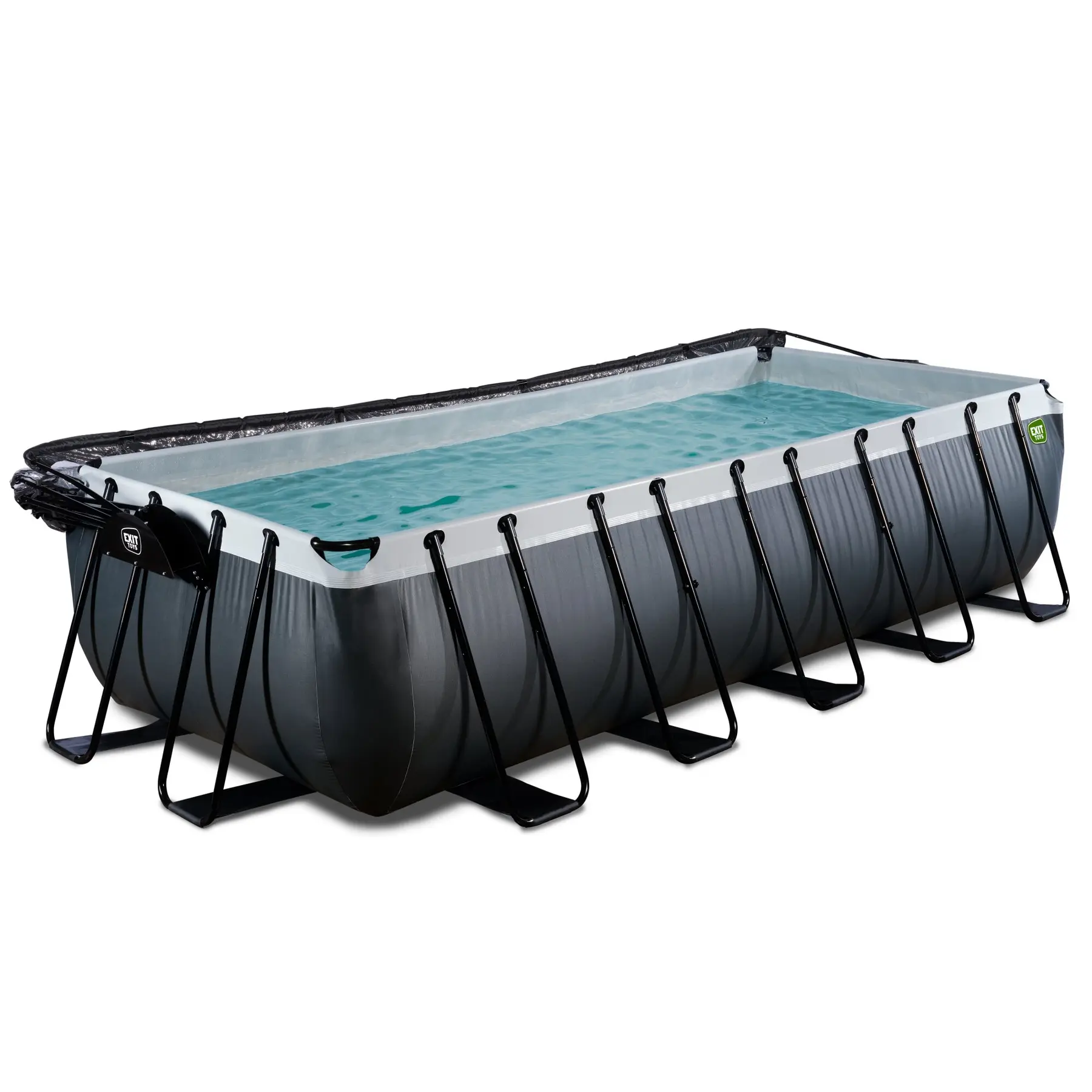 Piscine avec pompe filtrante à sable et dôme en cuir enfant Exit Toys 540 x 250 x 122 cm