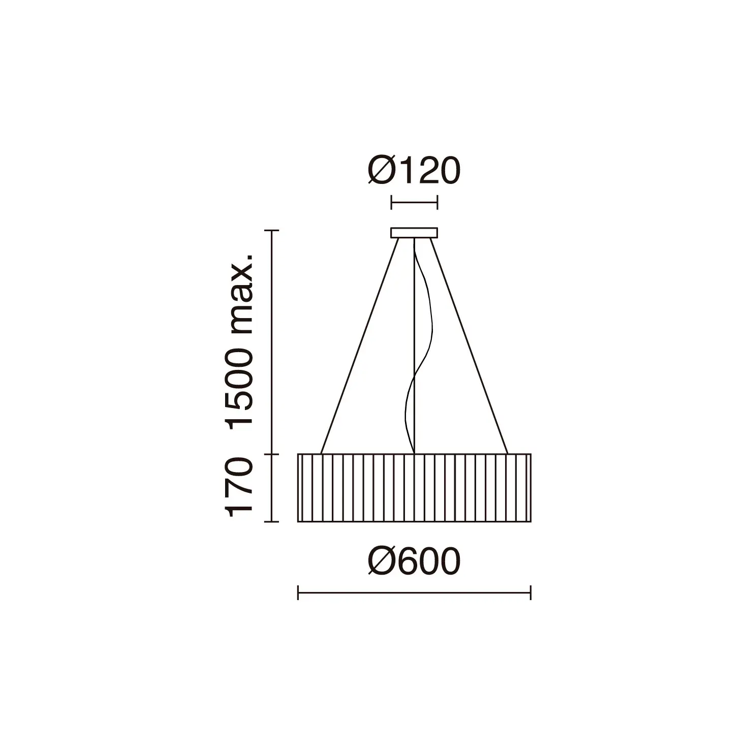 Suspendierung Exo lighting Vorada Led COB SMD 3540lm(2123lm) CRI80