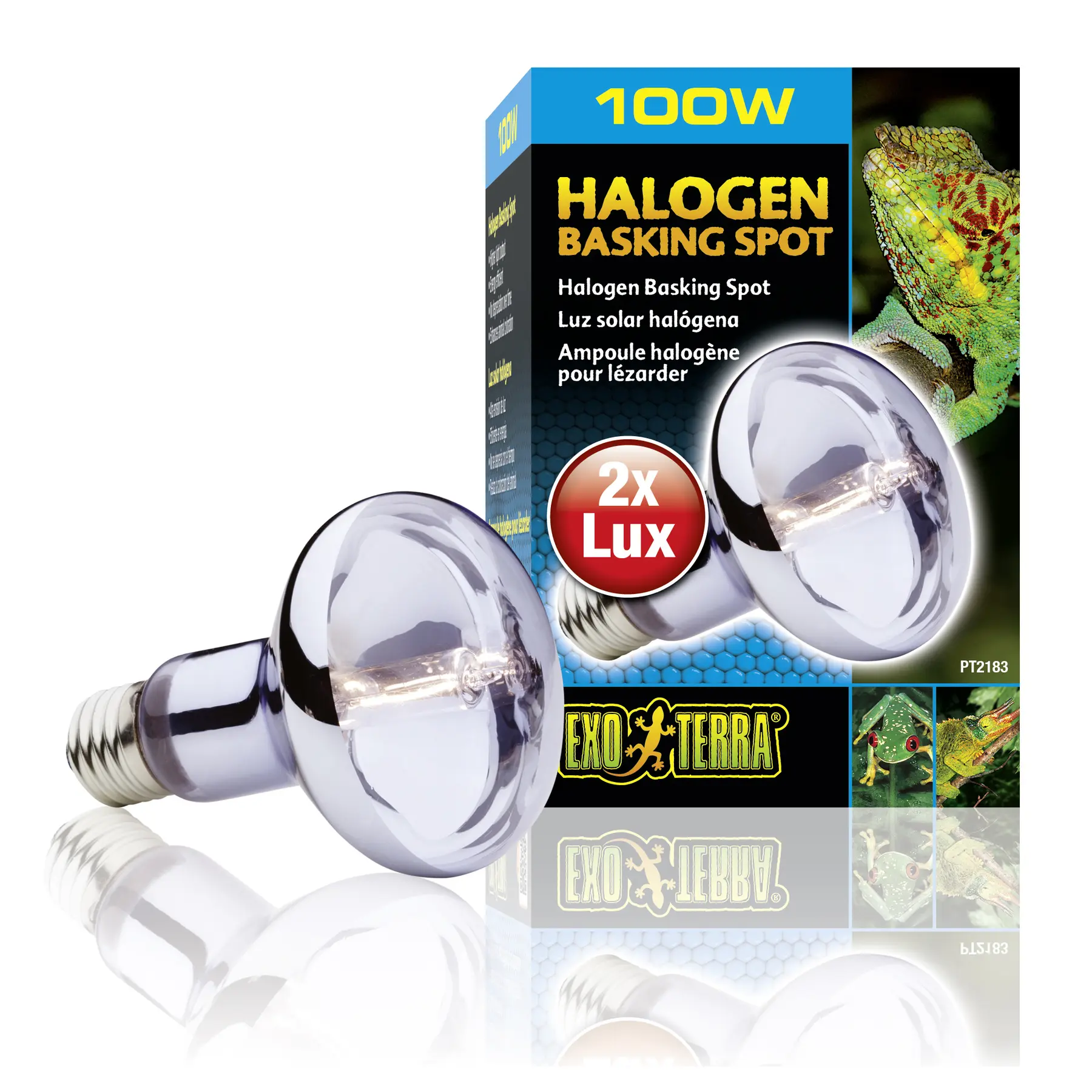 Lampe pour terrarium halogène Exo Terra Sun Glo 50W