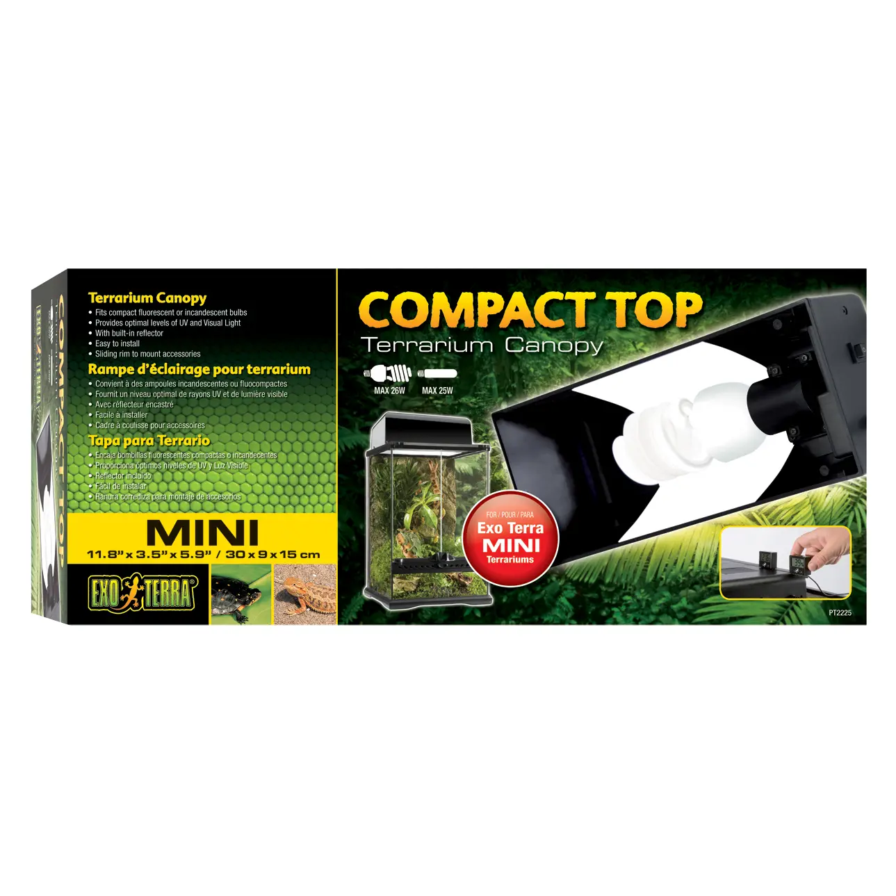 Rampe éclairage pour terrarium Exo Terra Compact Top Mini