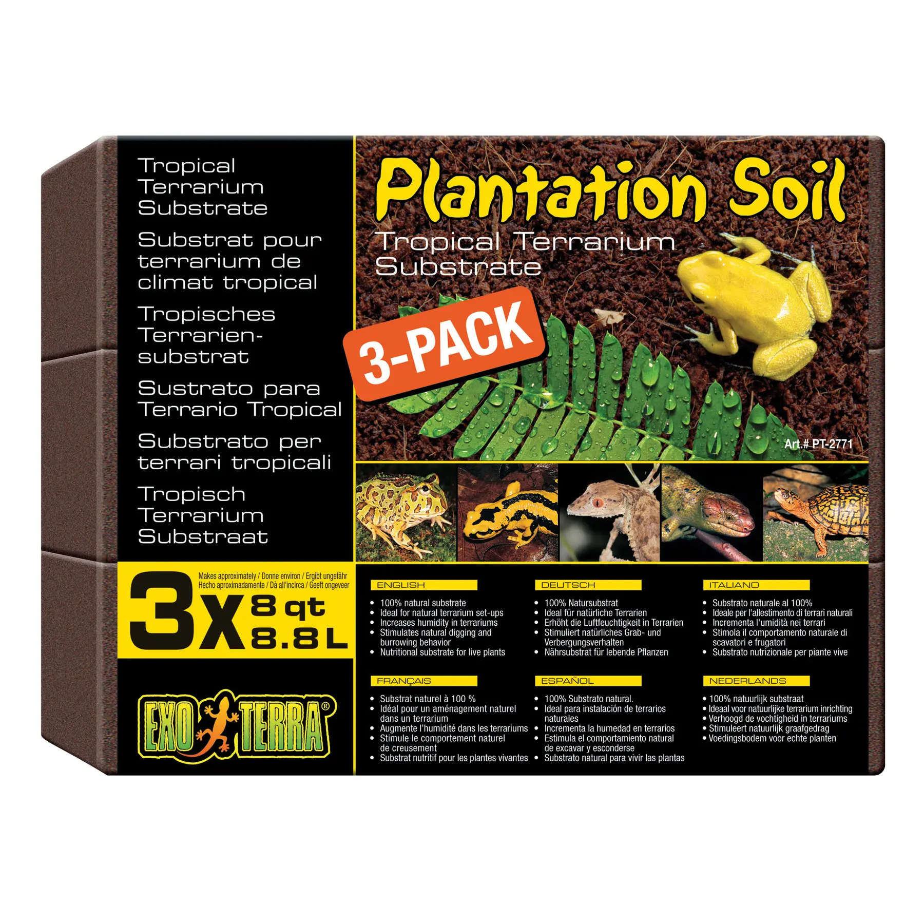 Kit di decorazione per il clima tropicale Exo Terra Substrat