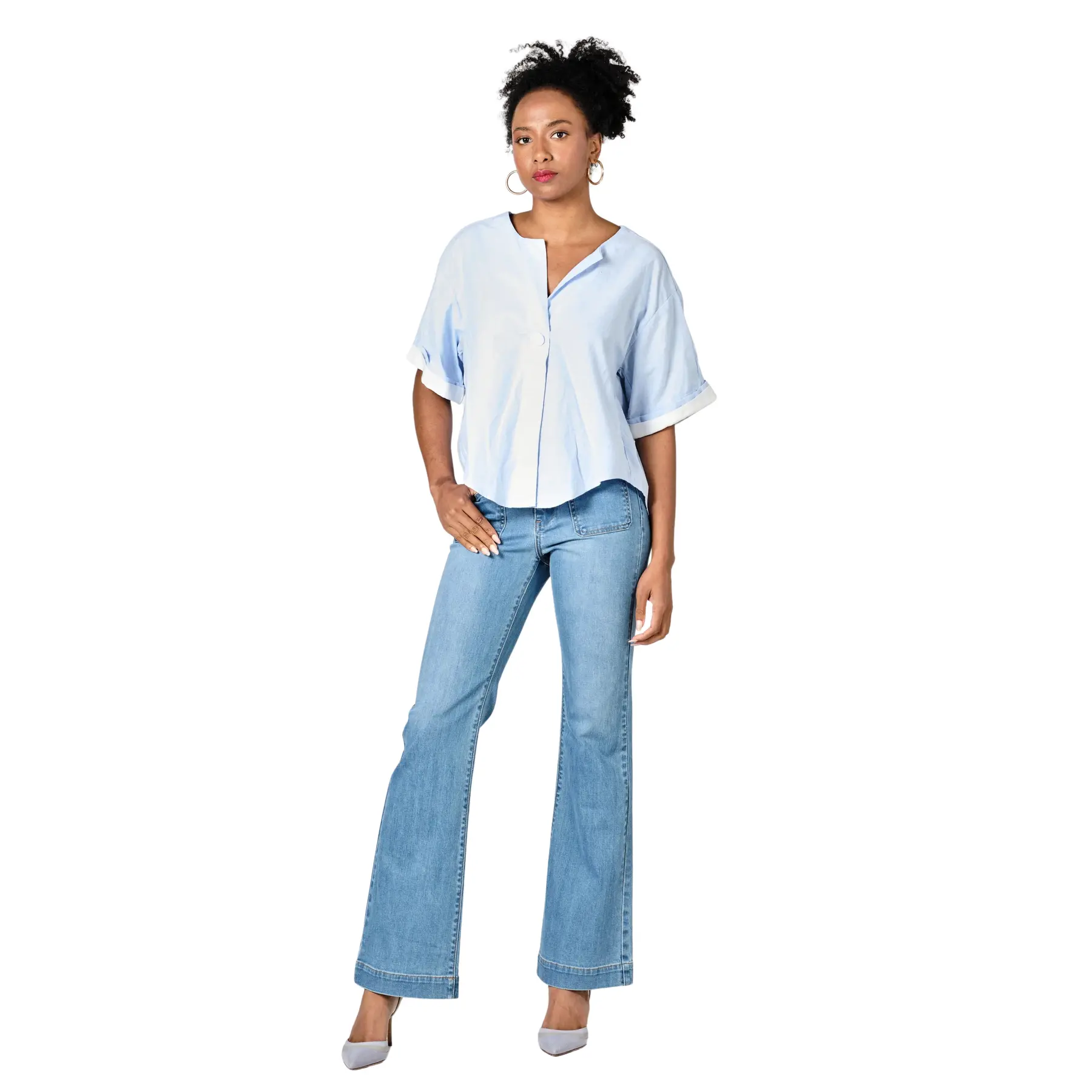 Jeans bootcut da donna F.A.M. Paris Bella