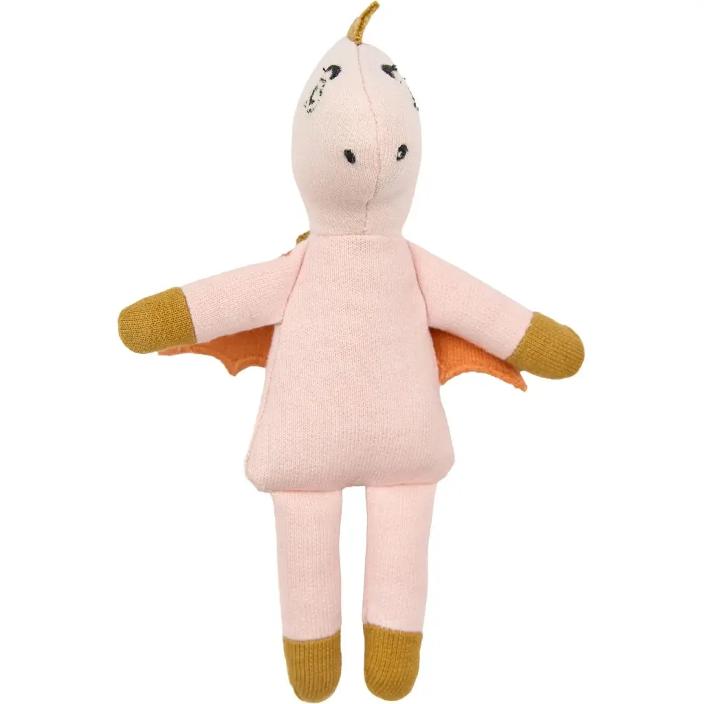 Pluche Fabelab Dino Rose