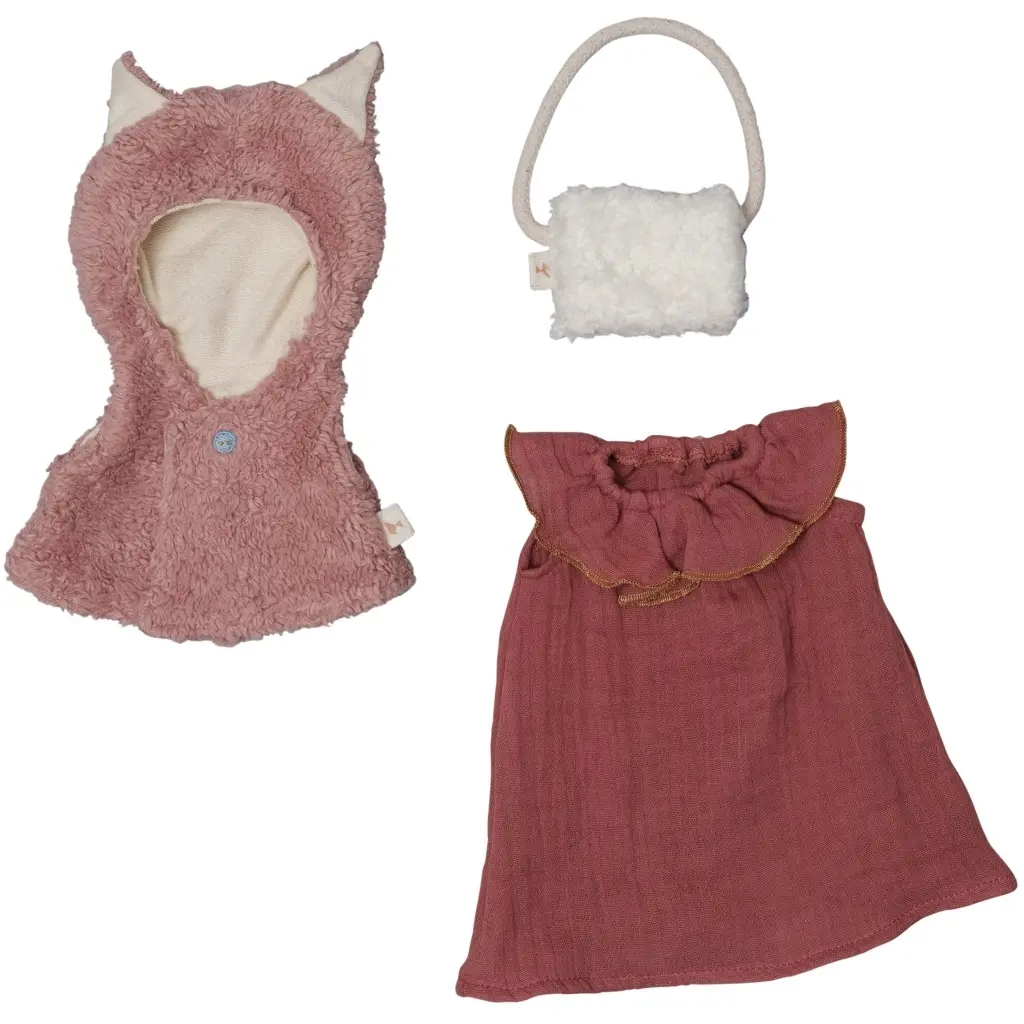 Vêtements pour poupée Fabelab Clothes set Fox Cape Vêtements pour poupée Fabelab Clothes set Fox Cape