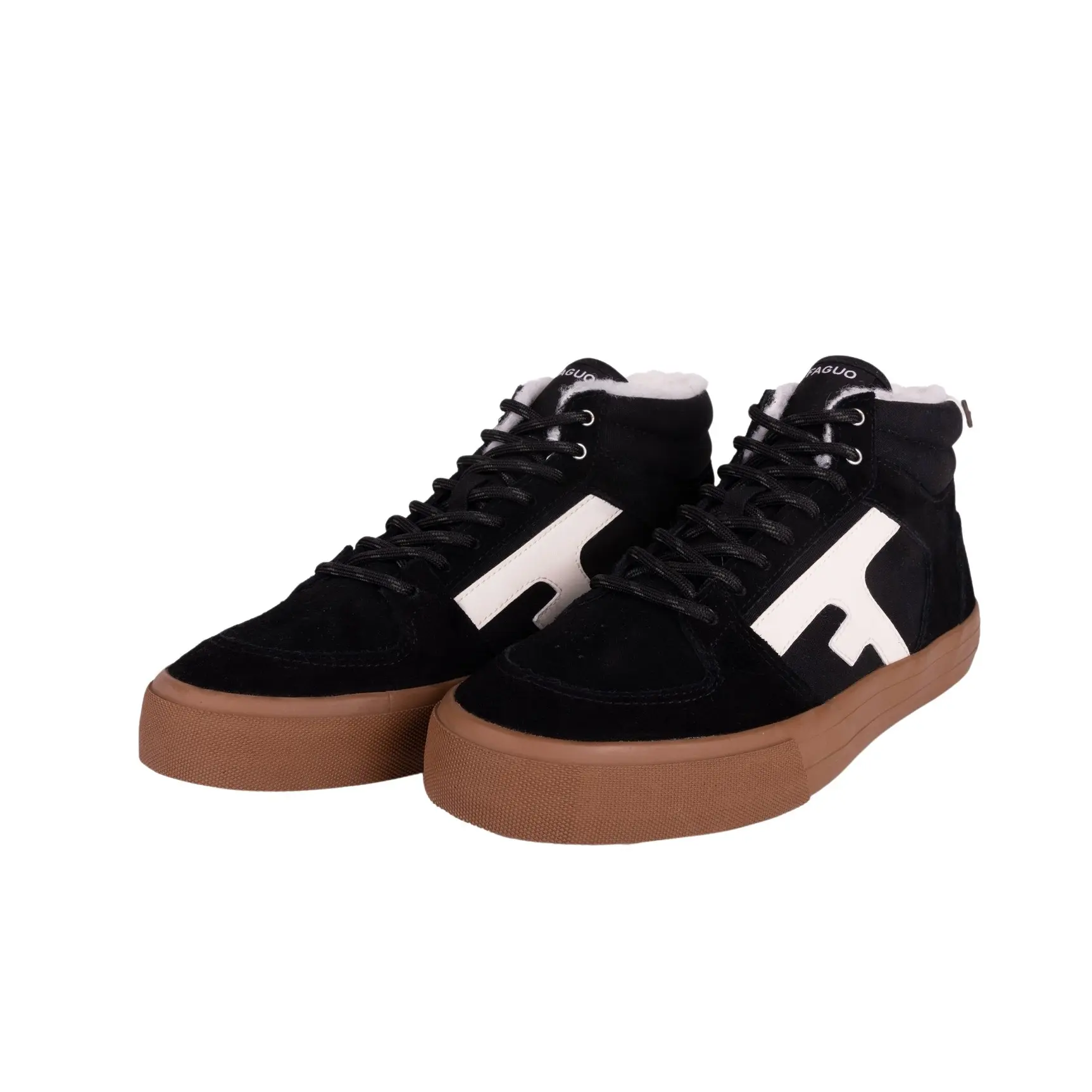 Scarpe da ginnastica in cotone e camoscio Faguo Walnut Mid
