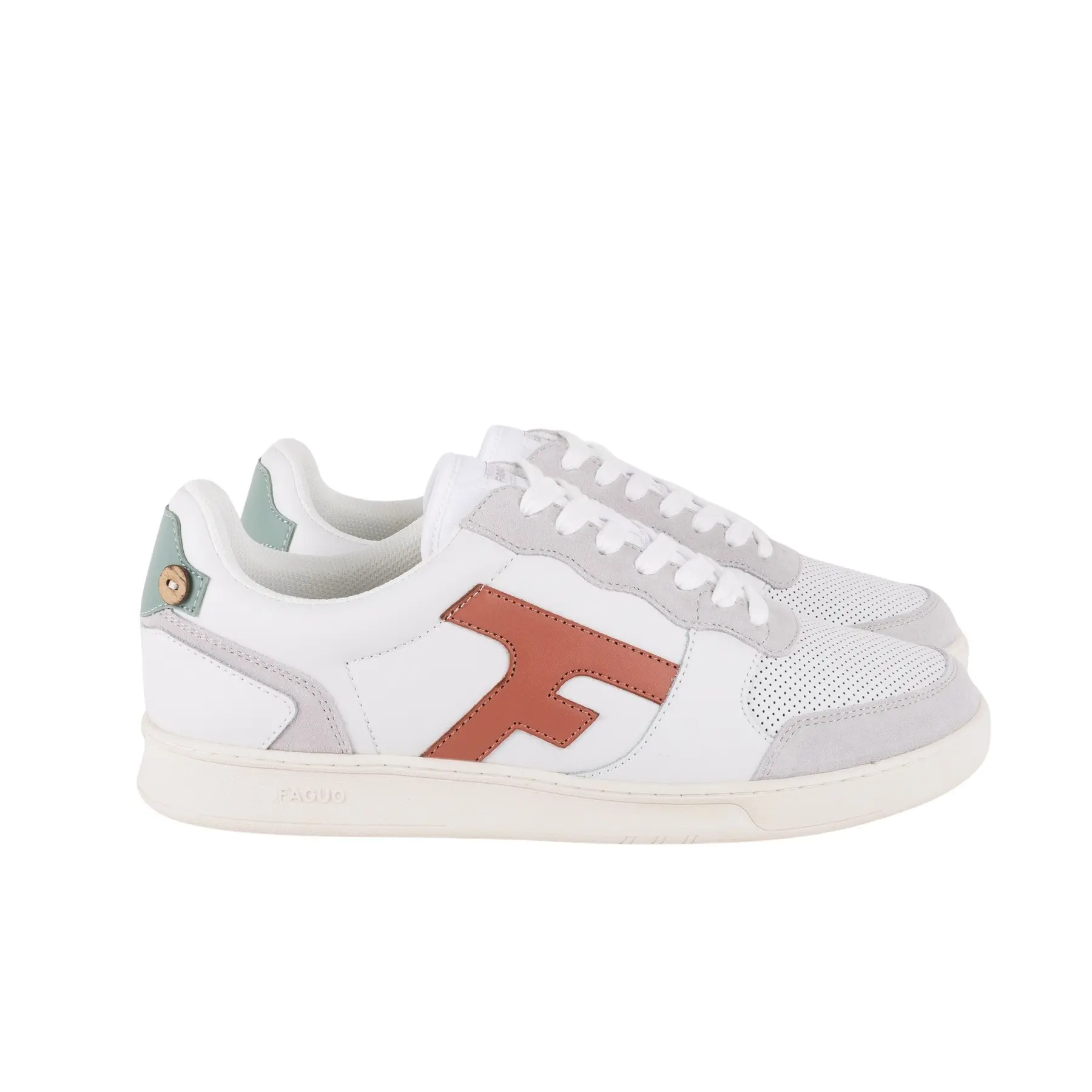 Scarpe da ginnastica in pelle e camoscio Faguo Hazel