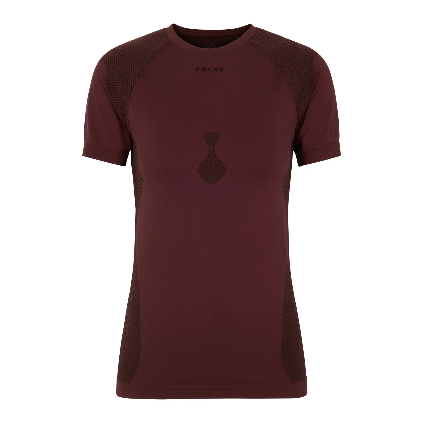 FALKE Warm Trend Shortsleeved sneldrogend functioneel materiaal functioneel shirt met korte mouwen dames bruin - maat L