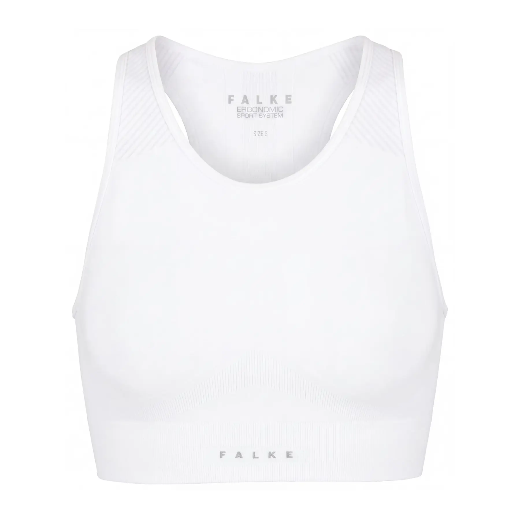 FALKE Second Skin voor gemiddeld activiteitsniveau functioneel materiaal sportbeha dames wit - maat XS