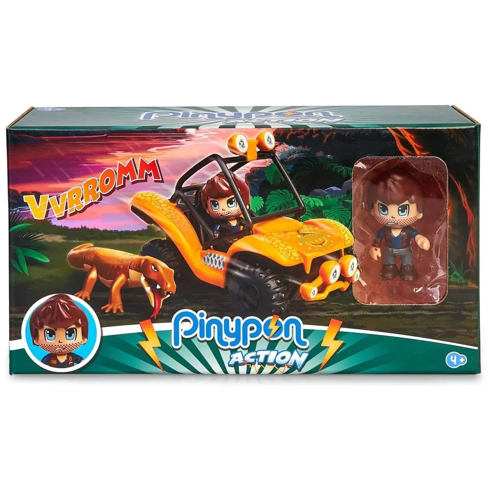 Figurine et big lézard Famosa Pinypon Action Wild