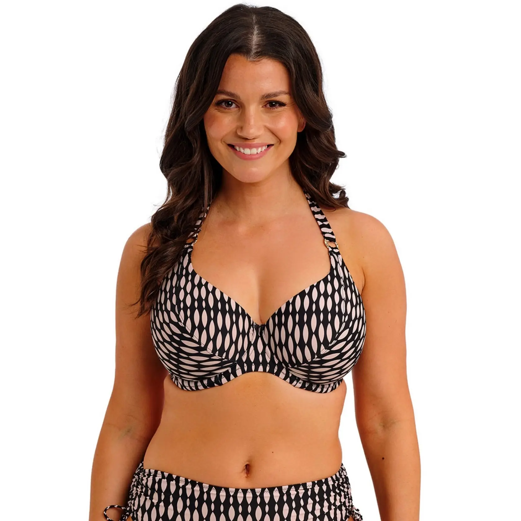 Top da bagno con collo femminile Fantasie Shell Bay