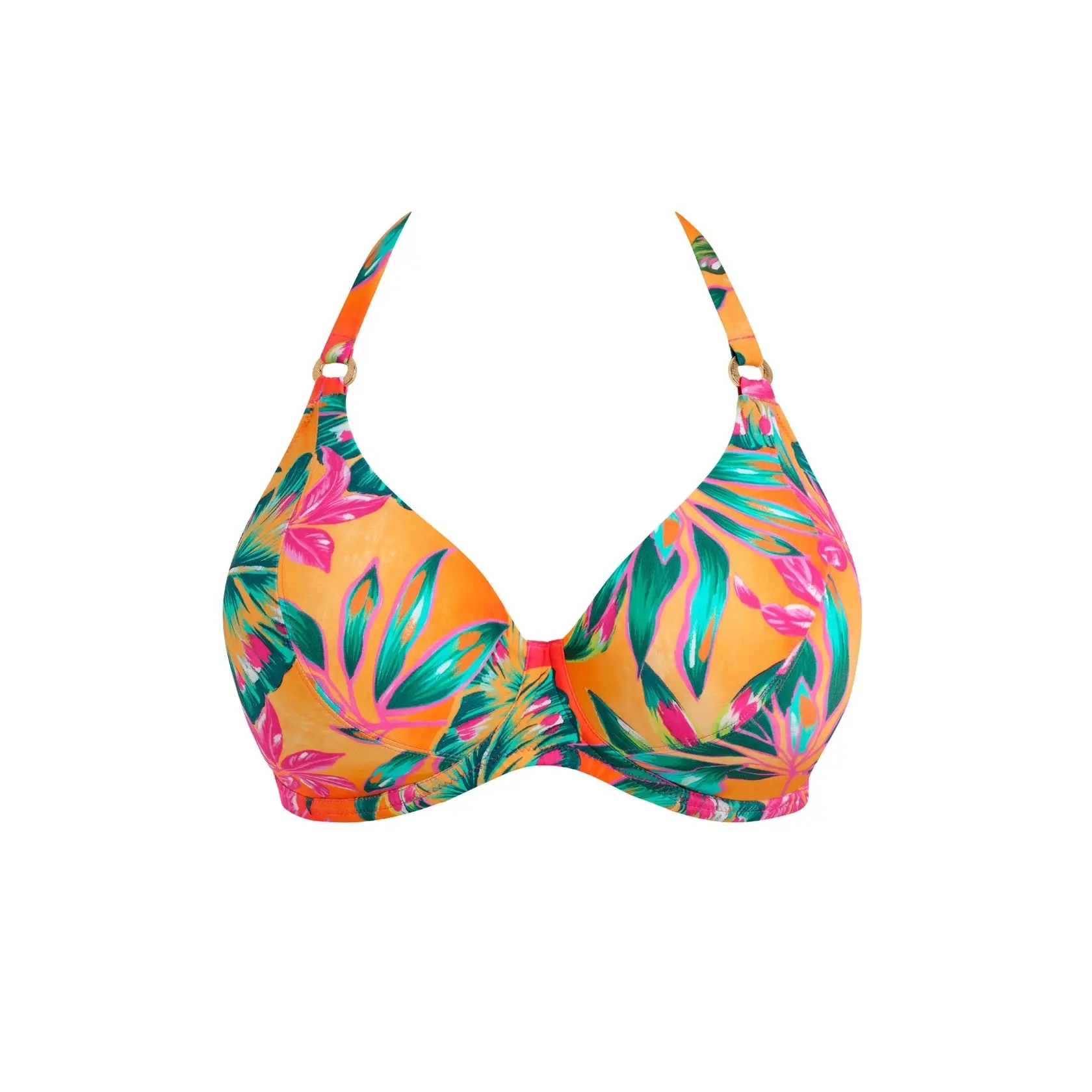 Top da bagno con collo femminile Fantasie Sunset Reef