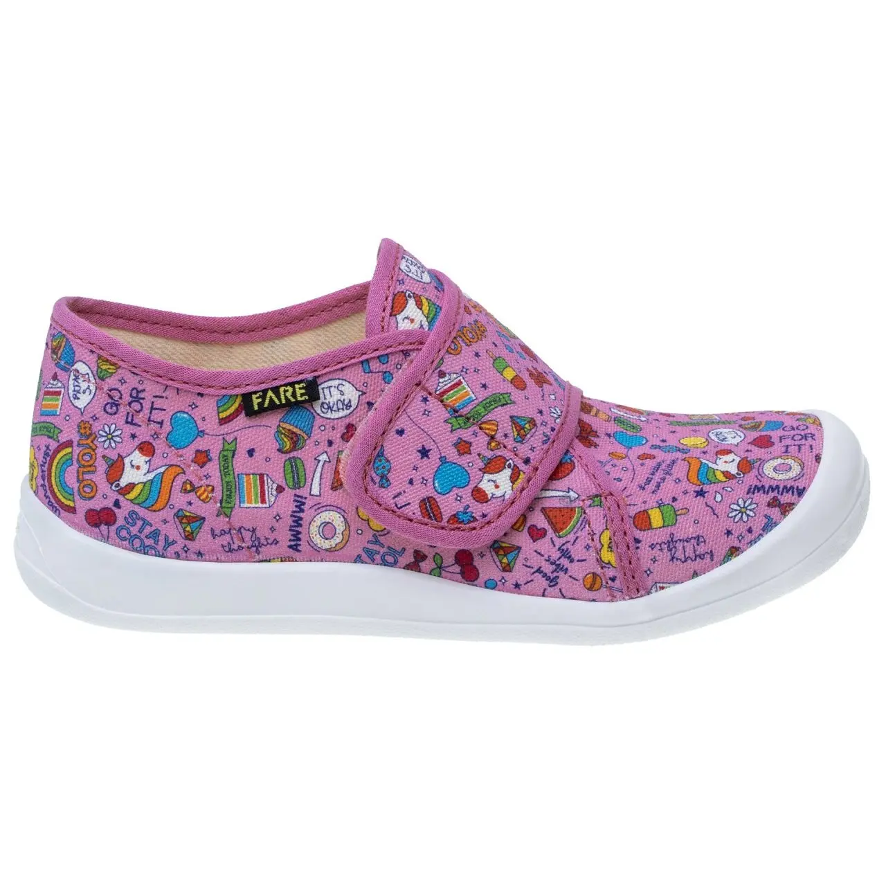 Pantofole in velcro ragazza Fare