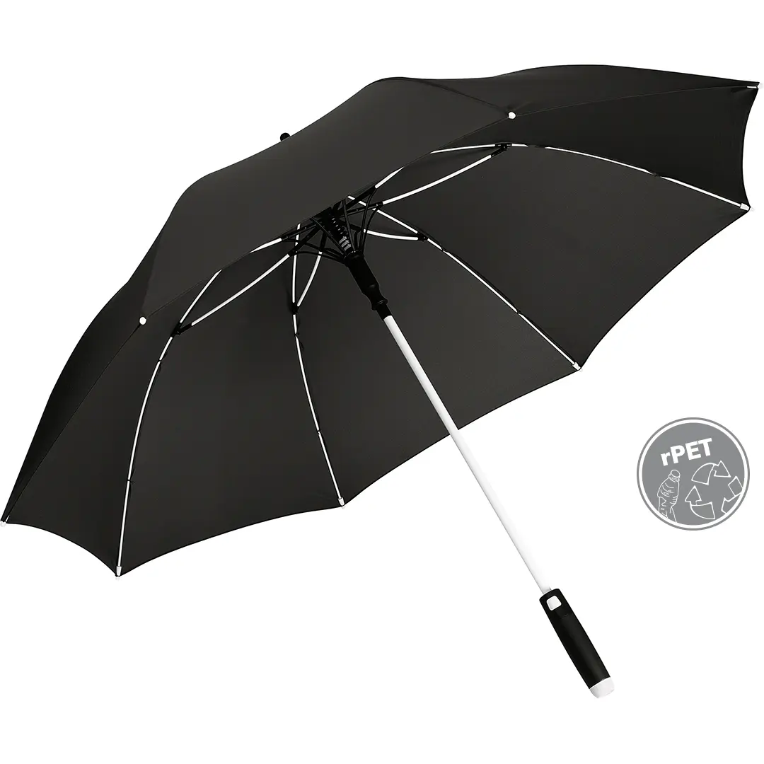 Mittlerer Automatik-Regenschirm Fare Whiteline