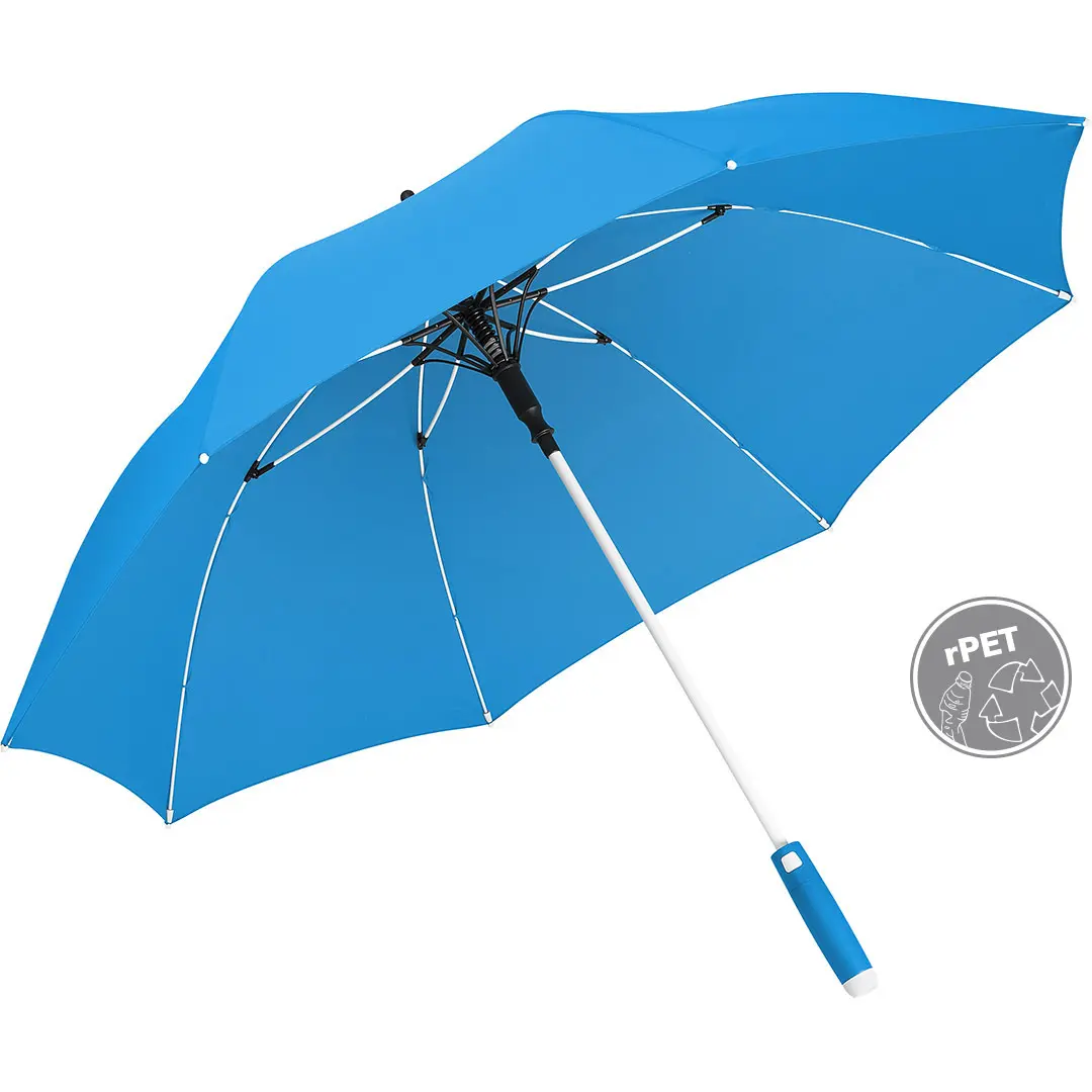 Mittlerer Automatik-Regenschirm Fare Whiteline