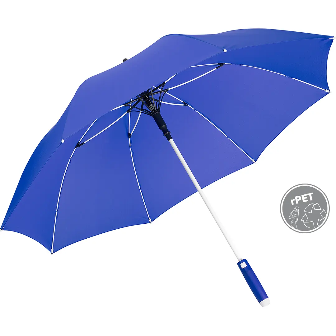Mittlerer Automatik-Regenschirm Fare Whiteline