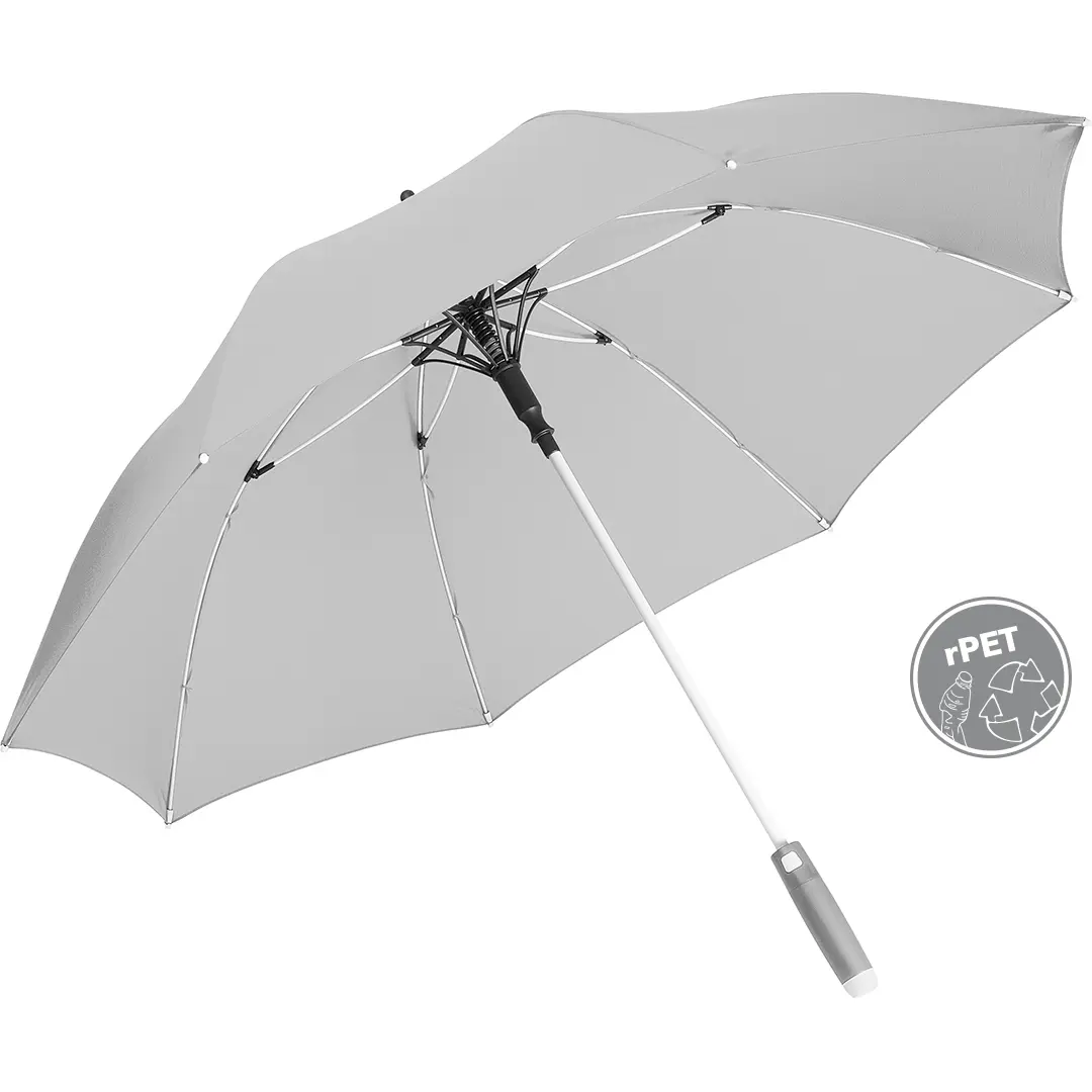 Mittlerer Automatik-Regenschirm Fare Whiteline