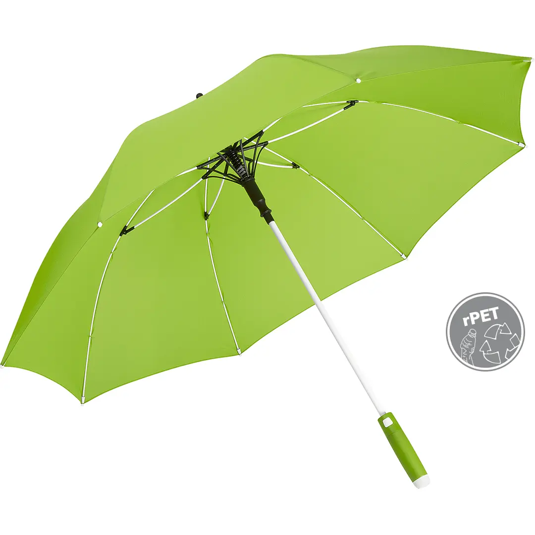 Mittlerer Automatik-Regenschirm Fare Whiteline