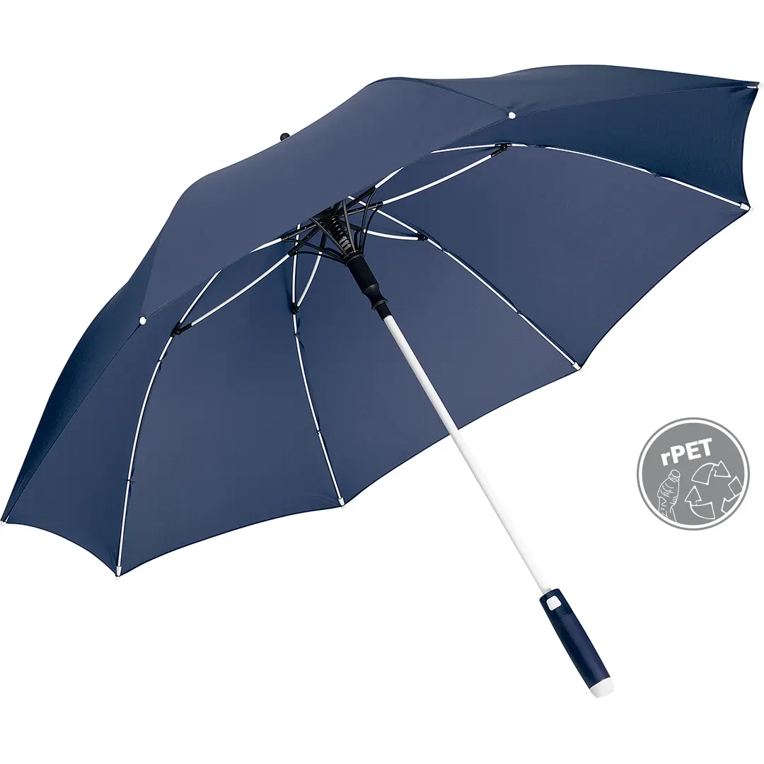 Mittlerer Automatik-Regenschirm Fare Whiteline