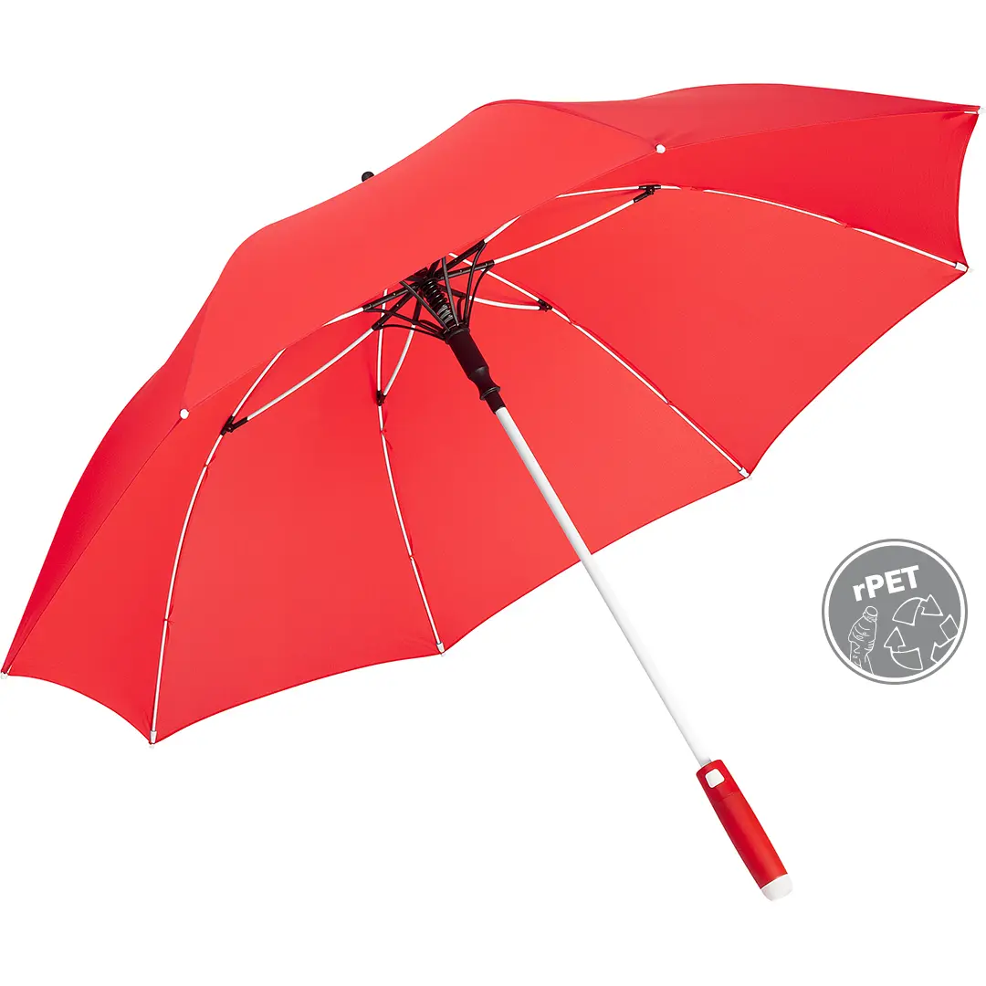 Mittlerer Automatik-Regenschirm Fare Whiteline