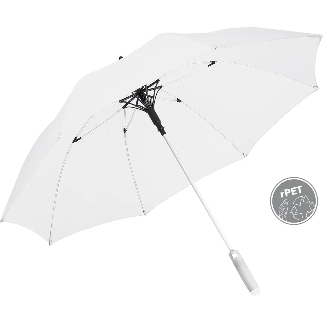 Mittlerer Automatik-Regenschirm Fare Whiteline