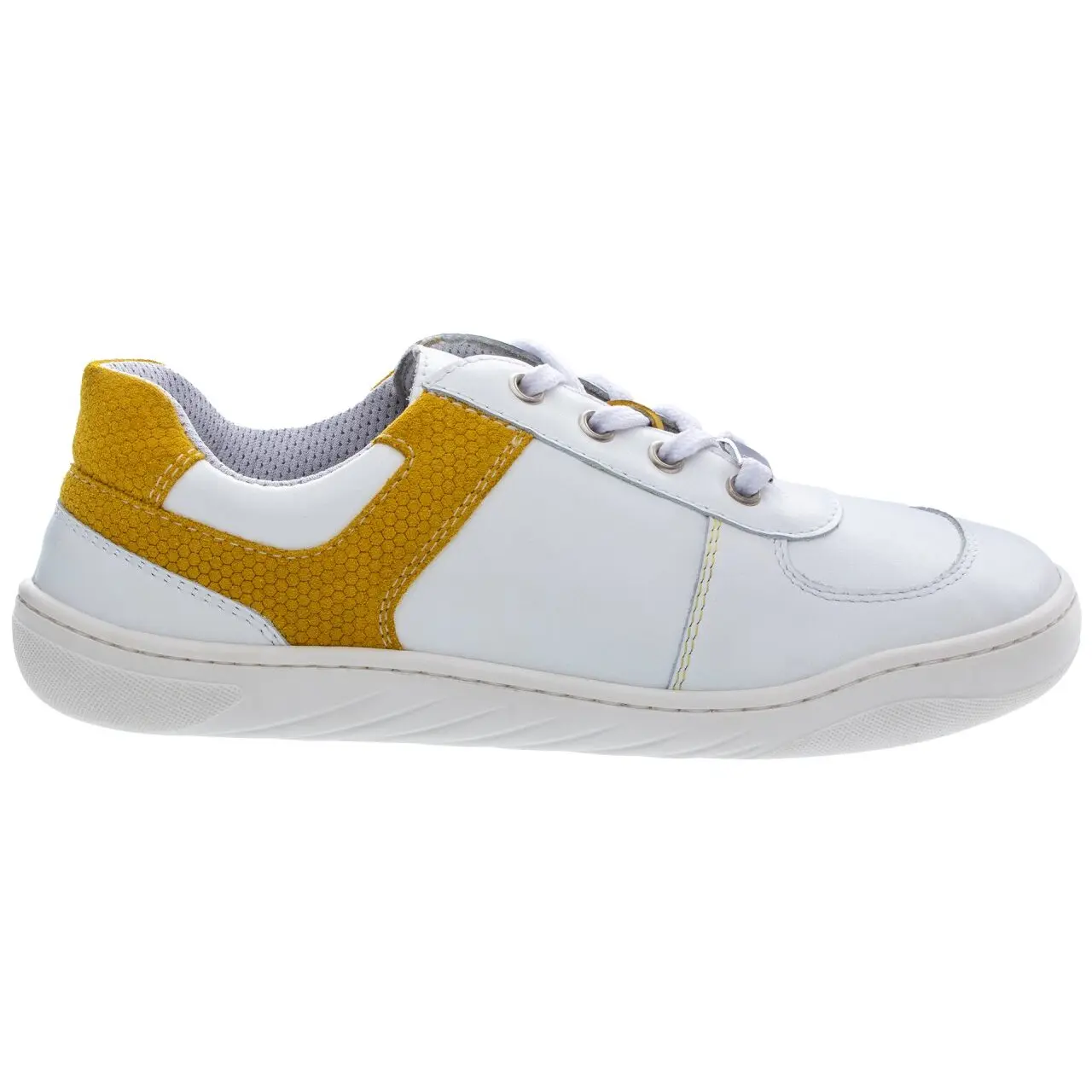 Fare Bare Mädchen Blanc Mid-Top Sneakers Bonitky