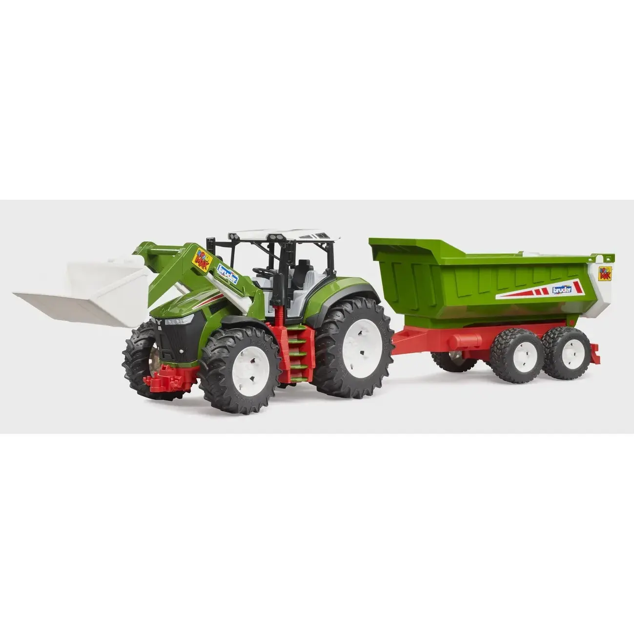 Auto-Spielzeug mit Frontlader und kipbarer Ladefläche Farming Toys Roadmax Bruder