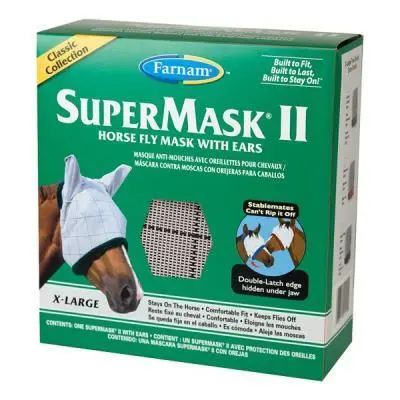 Anti-fly mask for horses with ears Farnam Supermask II Horse Horse