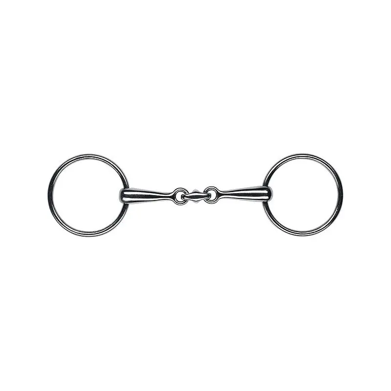 Gebiss 2 Ringe für Pferd Feeling Anatomic canons pleins fins
