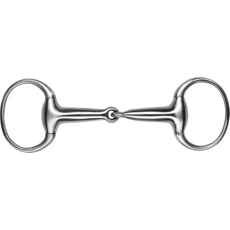 Satin stainless steel olive bit rings for horses Feeling