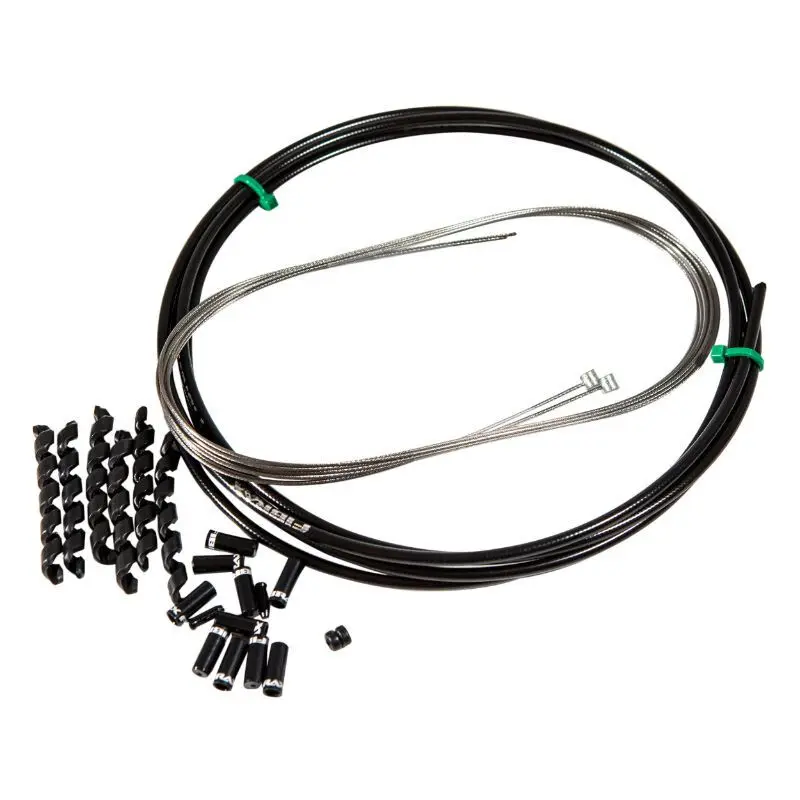 Transmissie voor zadelpenvering roestvrijstalen kabel en lichte anticompressiemantel Fibrax