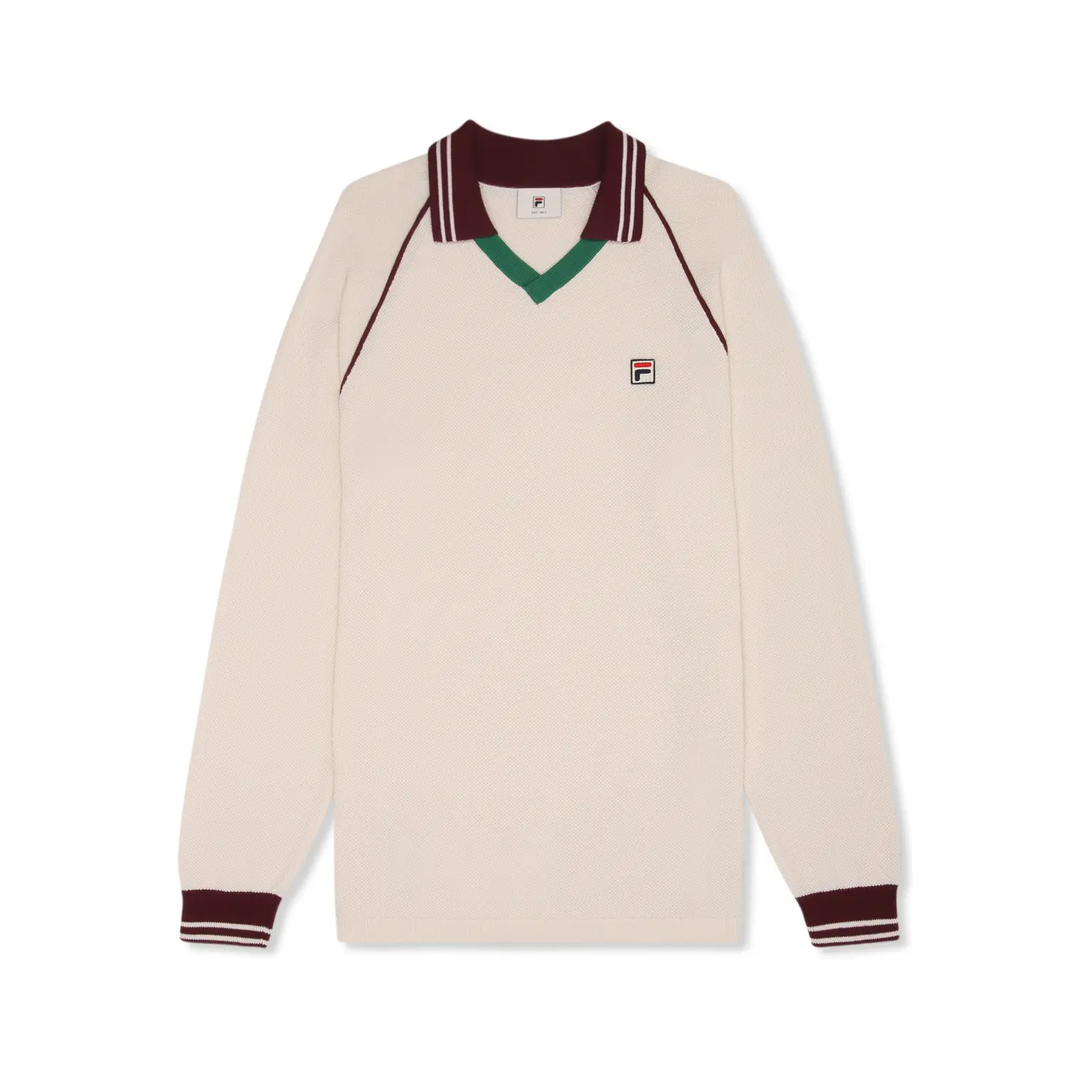 Pull Fila MOLINAZZO REGULAR KNIT POLO SWEATER EU - vue 2