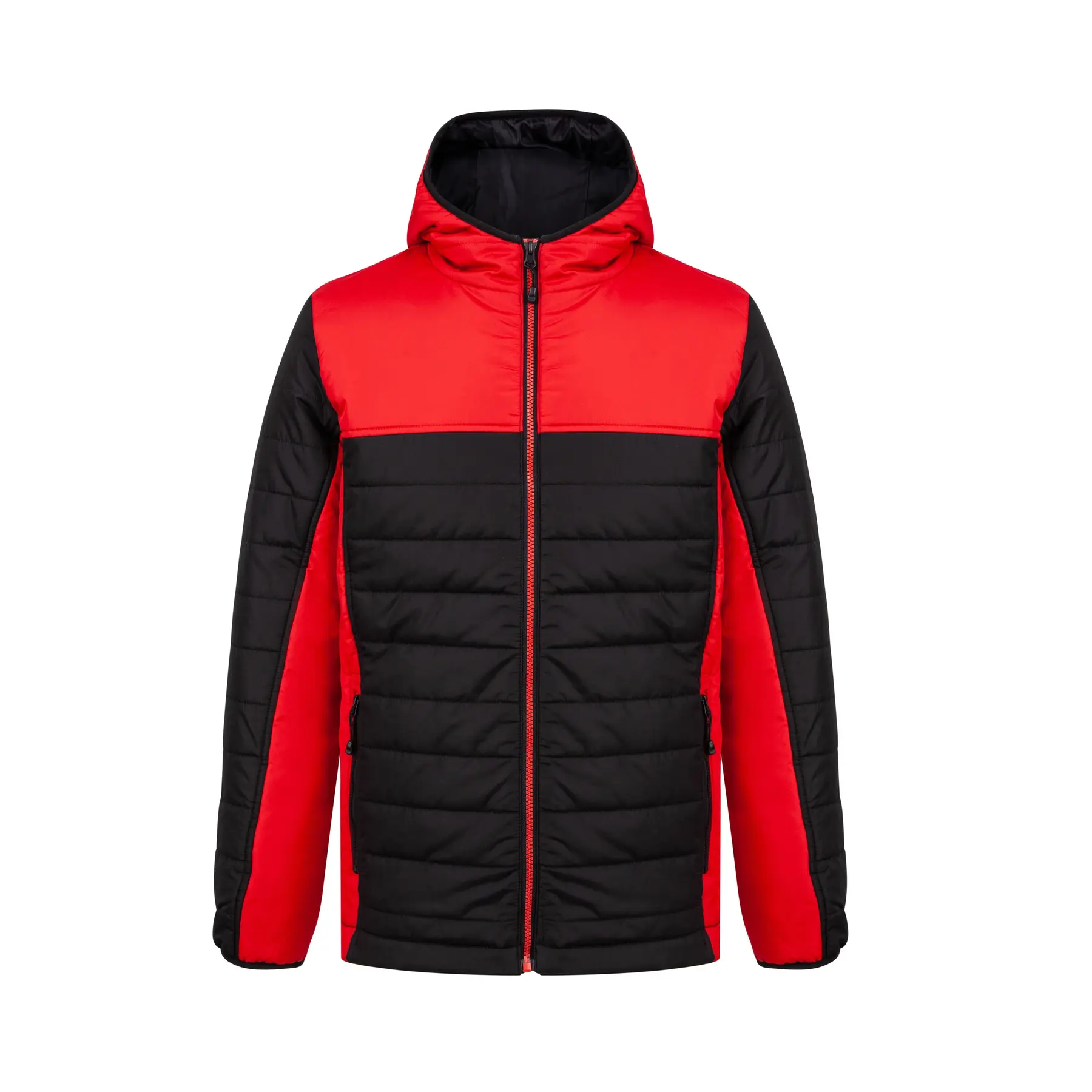 Wattierte Jacke mit Kapuze und Kontrasten Finden + Hales