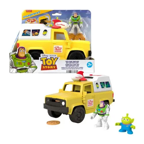 Figurine Fisher Price Imaginext Disney Pixar Toy Story Pizza Planet truxk + Buzz Lightyear and Alien