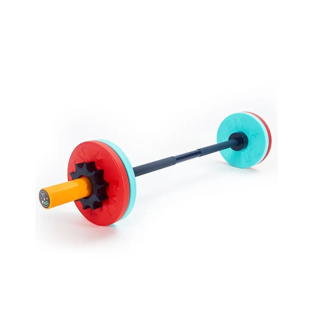 Fit & Rack Multicolore Barra De Pesas Y Parachoques Para Niños - Imagen 1
