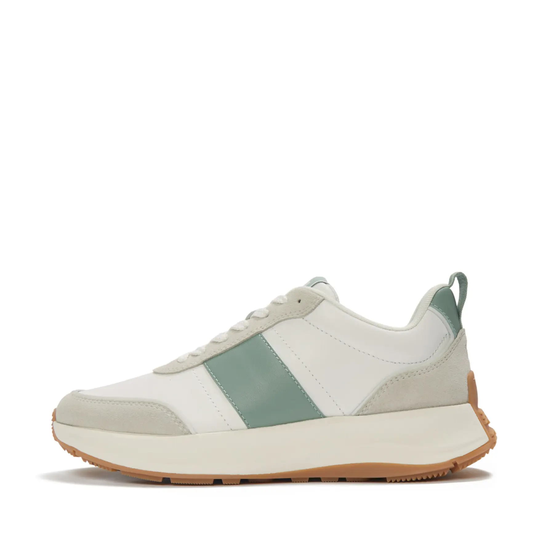 Damen Leder/Suede Sneakers FitFlop F-Mode Flow