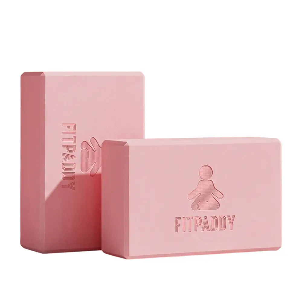 FITPADDY BLOCK01PK Lot de 2 blocs de yoga en EVA Soutien équilibre et flexibilité
